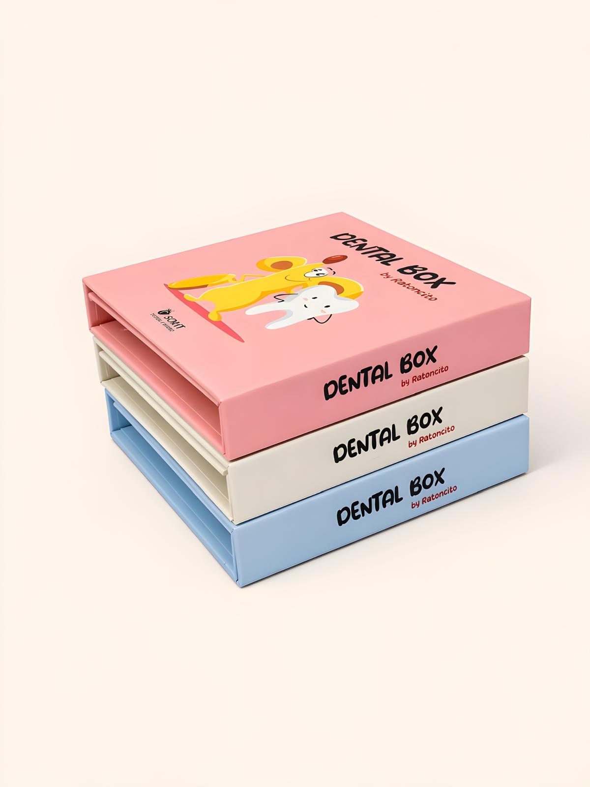 Dental Box en rosa, blanca y azul